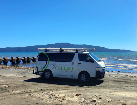 The 2 Connect Electrical team in Paraparaumu